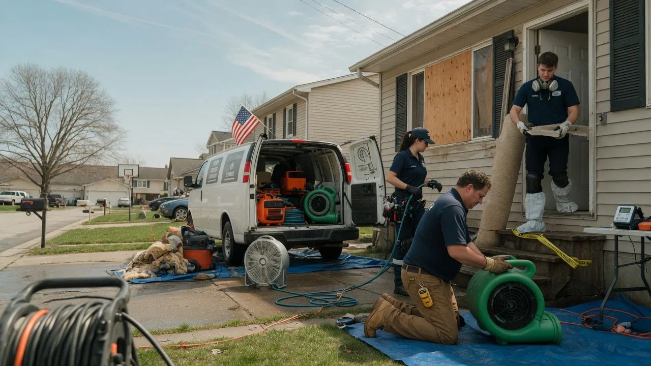 Water Damage Restoration in Burkettsville, OH near me